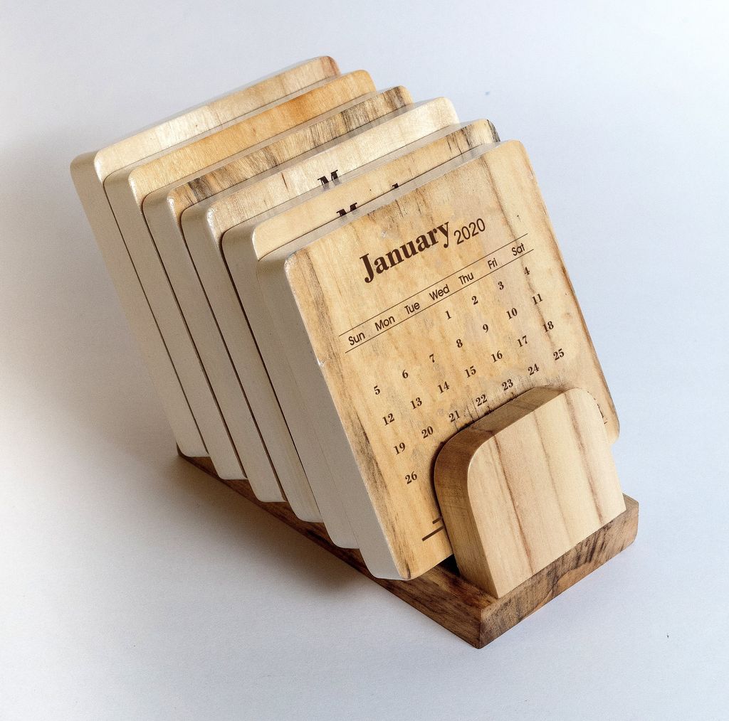 IVEI Calendar Coasters with Stand