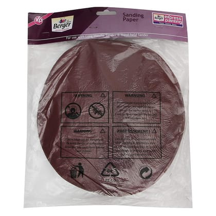 Berger Paints Express Painting Sanding Sand Paper 150 Grit Round Shape without Hole