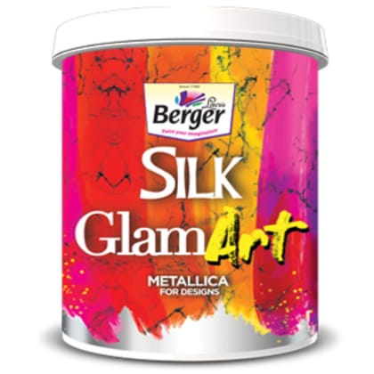 Berger Paints Silk Glamart Metallica For Designs Gold 1 Litre Wall Paint