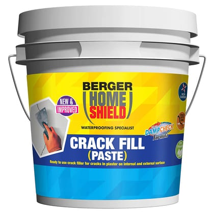 Berger Paints HomeShield Crack Fill Paste 5 Kg - Ready to Use Paste to Fill Cracks in Walls