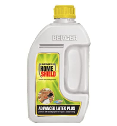 Berger Paints Home Shield Advance Latex Plus (White, 10 Litre) for Vertical Wall Waterproofing