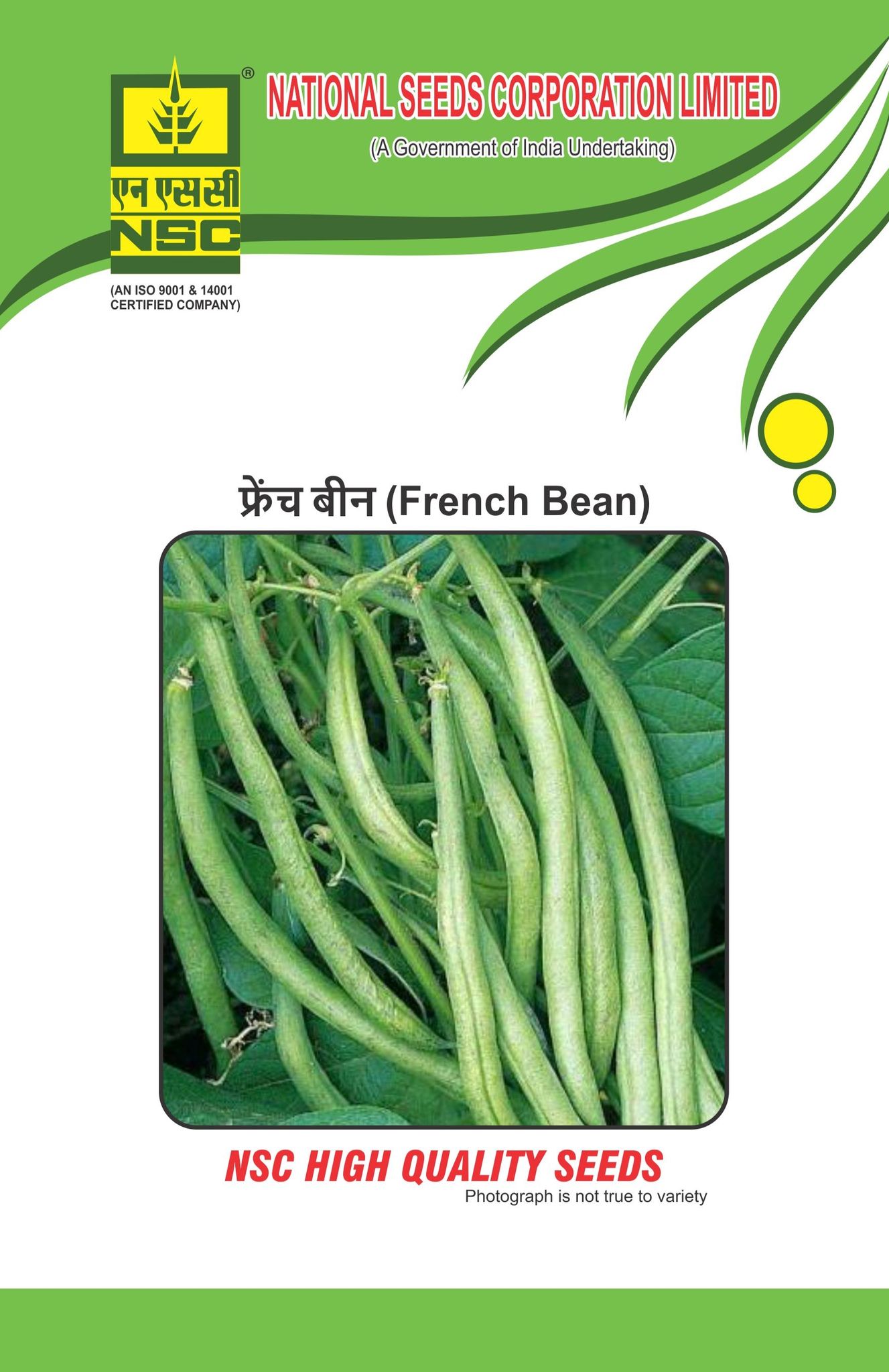 NSC French bean Seed, Variety: Contendor, 500gm