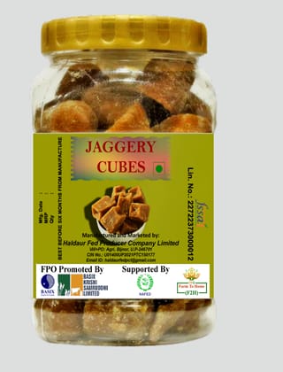 Pure Natural Fresh Desi Jaggery| Soft Block| No Sugar Added Gud| Jaggery Cubes| 1kg