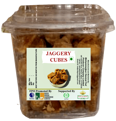 Pure Natural Fresh Desi Jaggery| Soft Block| No Sugar Added Gud| Jaggery Cubes| 1kg (pack of 3)