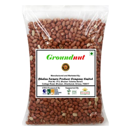 Organic Raw and Unpolished Groundnuts, 1 KG