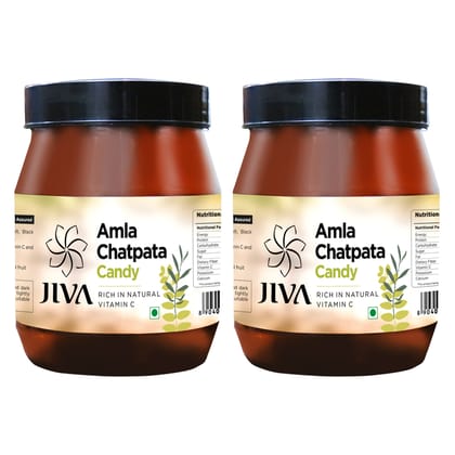 Jiva Chatpata Amla Candy - 400 g - Pack of 2 - For All Age Groups, Rich In Dietary Fibres, Boosts Digestion