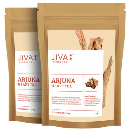 Jiva Arjuna Tea - 150 g (Pack of 2) | Caffeine Free Tea | Ayurvedic Tea
