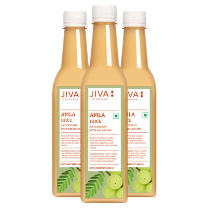 Jiva Amla Juice (Pack of 3 (500 ML))