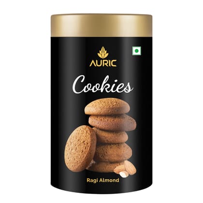 Auric Millet Almond Cookies Gluten Free, High Protein Biscuits - 10 Cookies