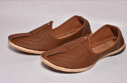 Craftworks Women's Brown Leather Indian Ethnic Footwear - 6 UK