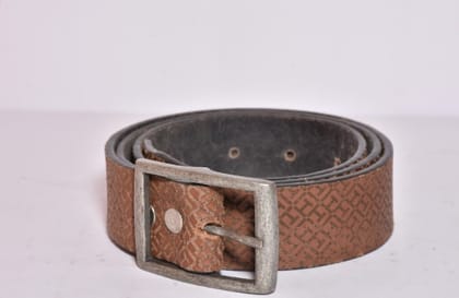 Superior quality brown leather belt