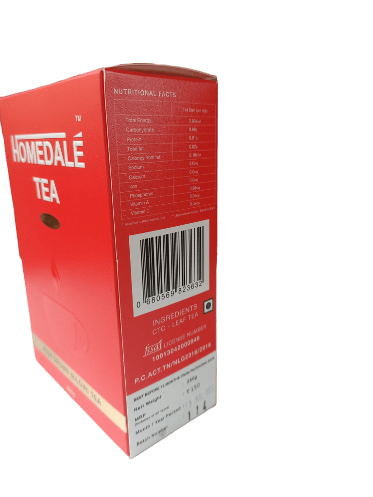 Homedale Tea 250 g | Pack of 1 | Total 250 g | High Grown Nilgiri CTC Tea