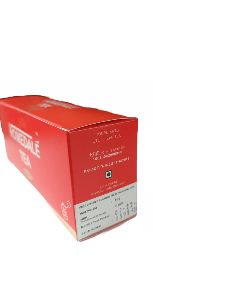 Homedale Tea 25 Dip Tea Bags | Pack of 1 | Total 50 g | High Grown Nilgiri CTC Tea