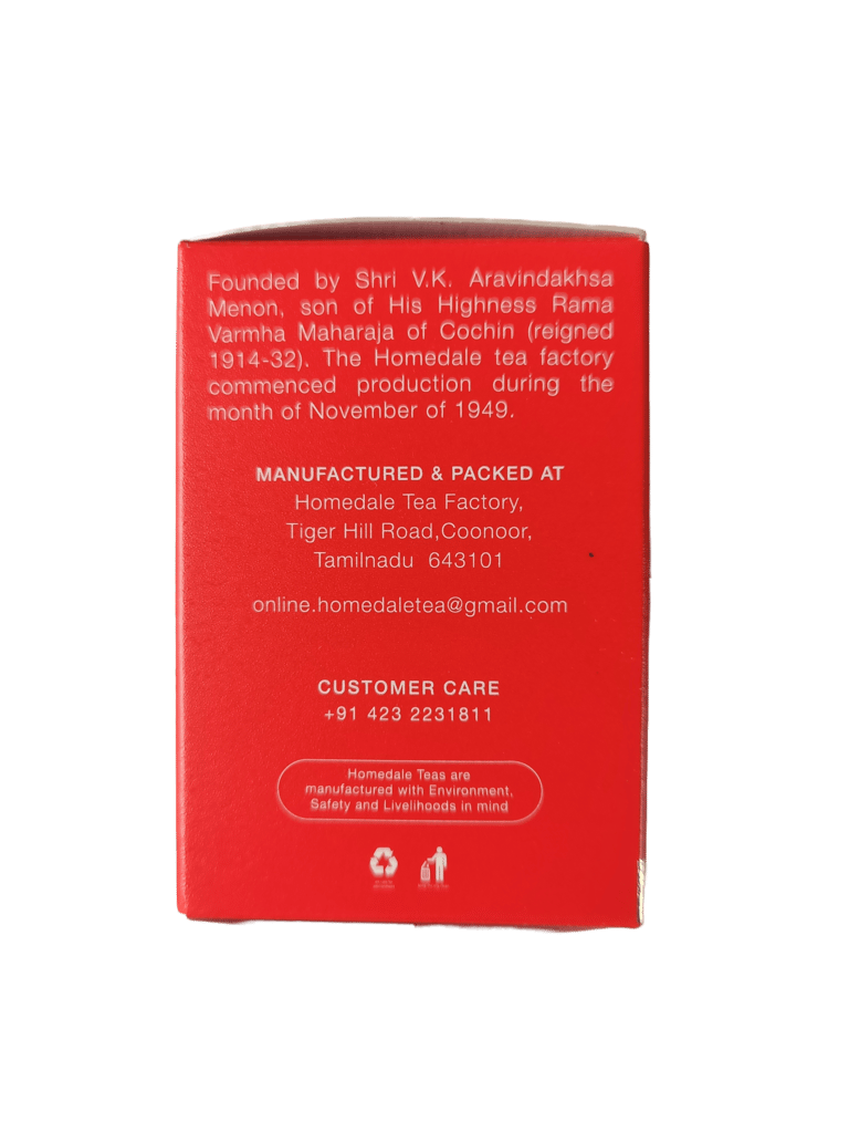 Homedale Tea 25 Dip Tea Bags | Pack of 1 | Total 50 g | High Grown Nilgiri CTC Tea