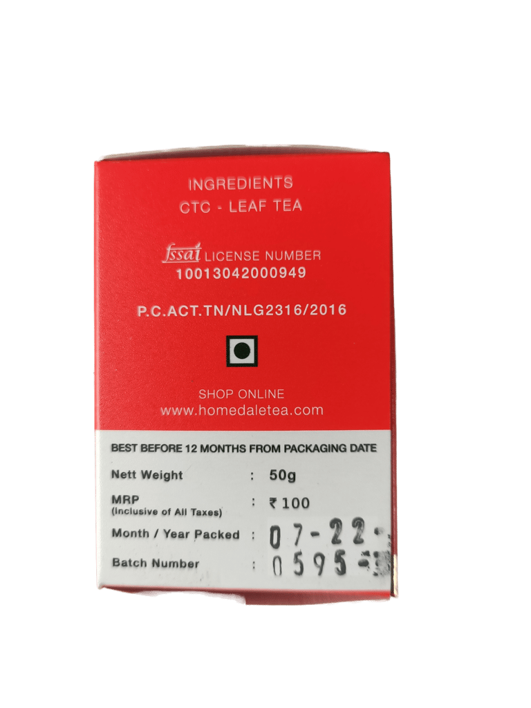 Homedale Tea 25 Dip Tea Bags | Pack of 1 | Total 50 g | High Grown Nilgiri CTC Tea