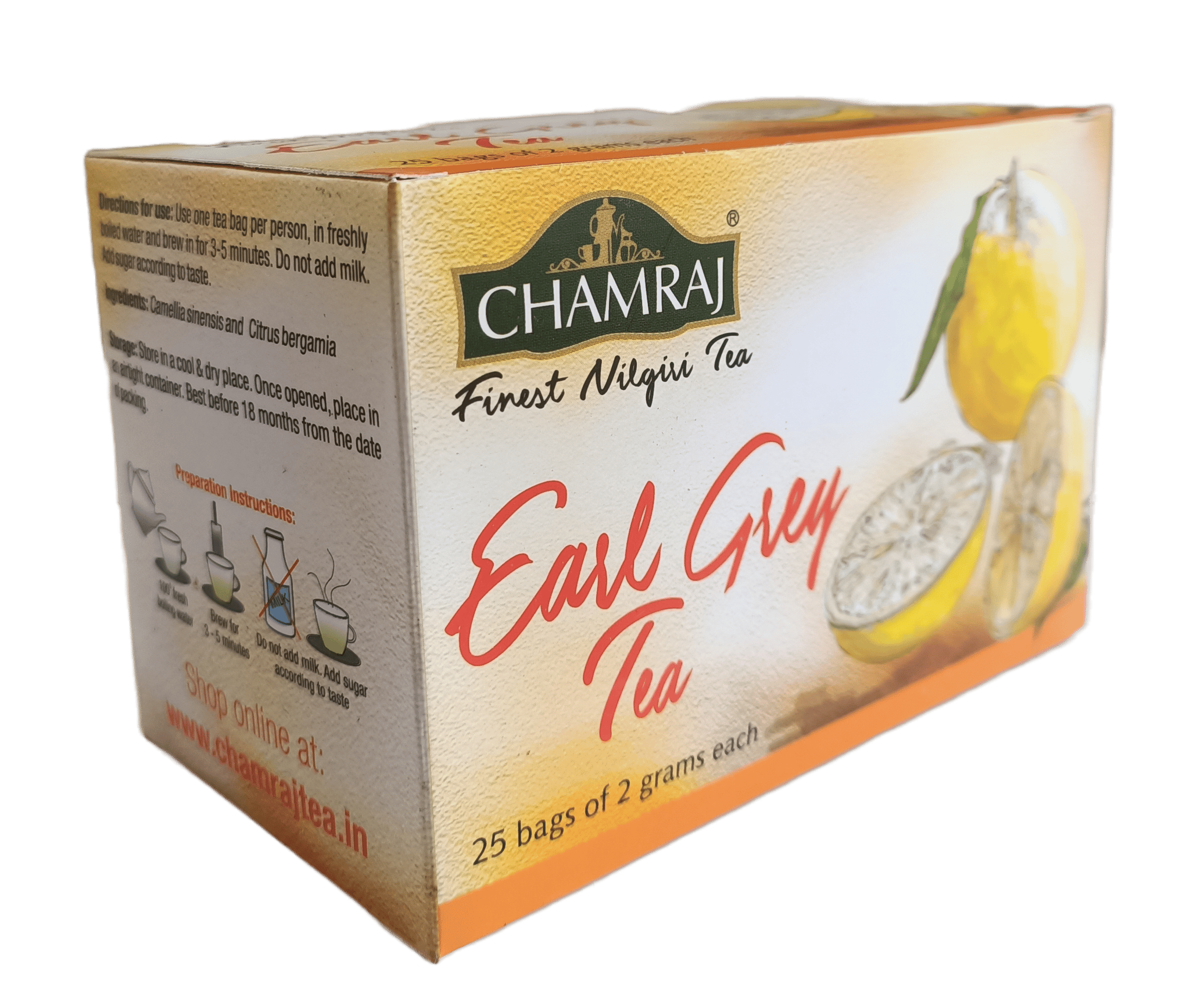 CHAMRAJ Earl Grey Tea (25 Dip Bags)