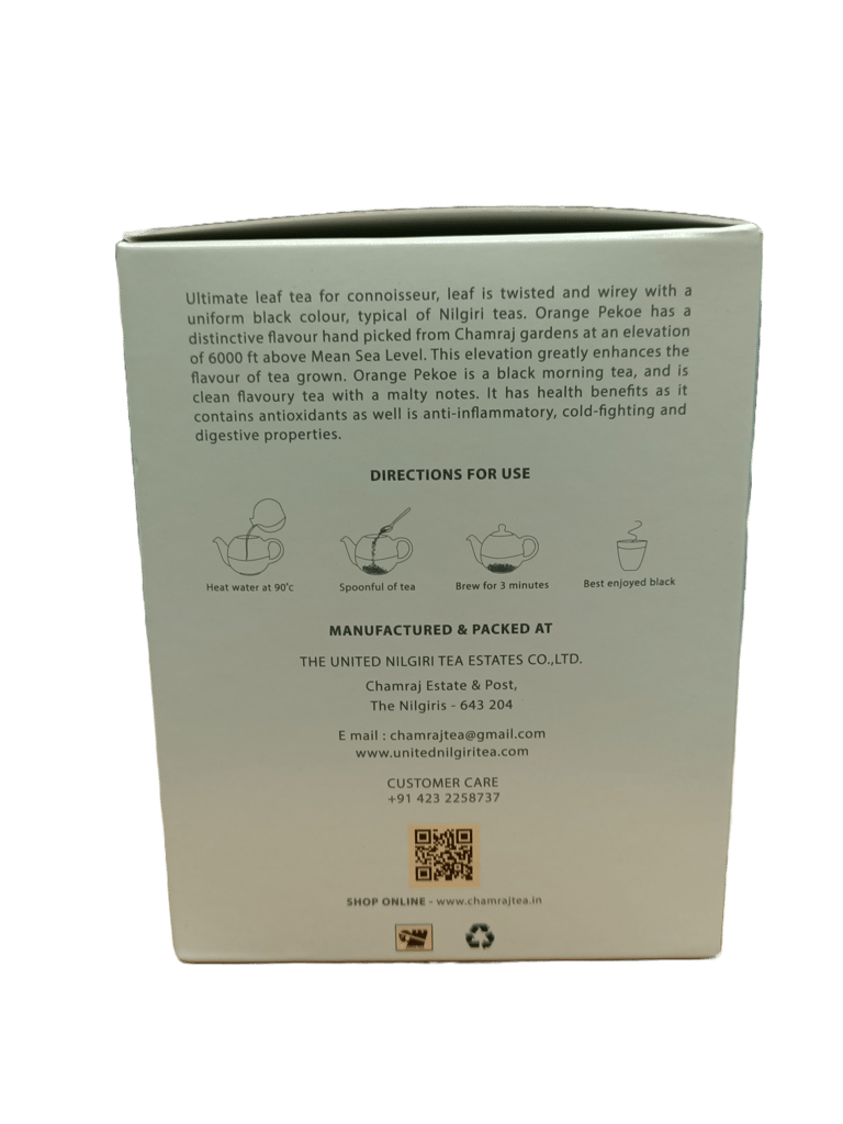  Chamraj Long Leaf Flowery Orange Pekoe Tea, 250g