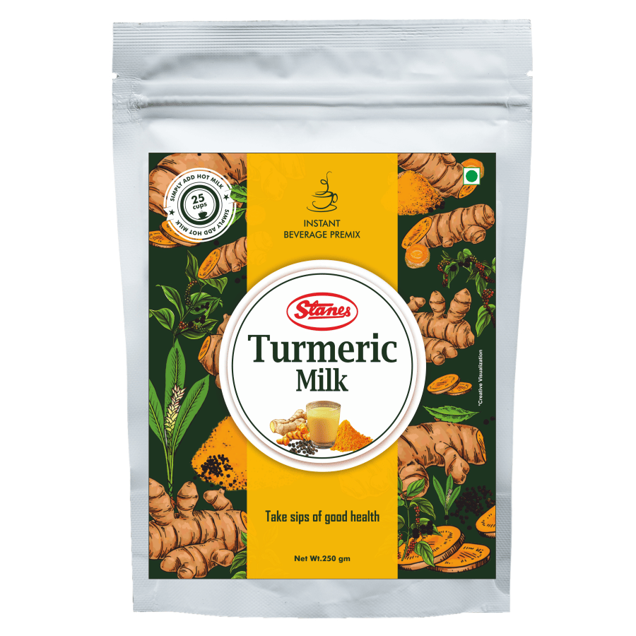 STANES Turmeric Milk Mix 250 g | Pack of 1 | Total 250 g