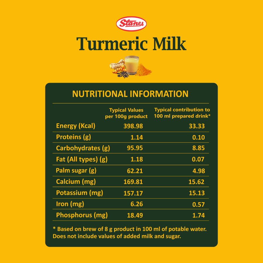 STANES Turmeric Milk Mix 250 g | Pack of 1 | Total 250 g