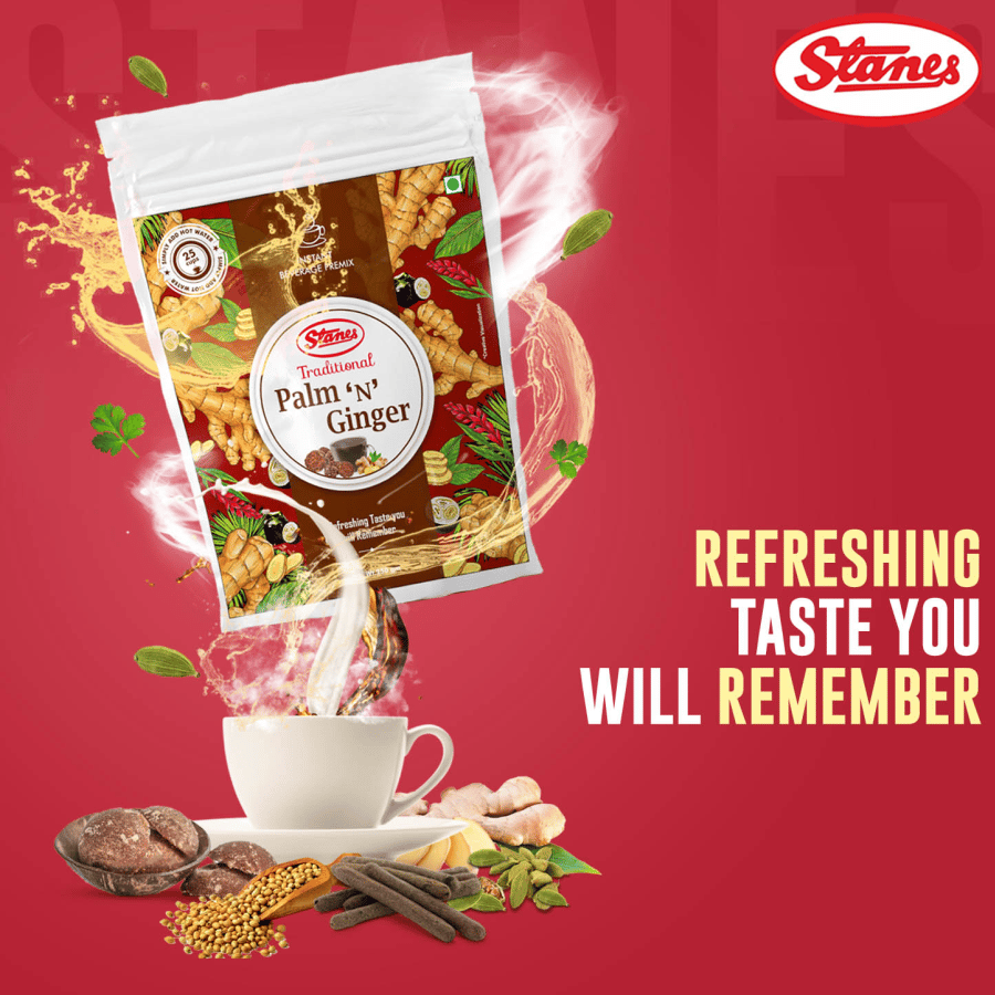 STANES Palm 'n' Ginger 250 g | Pack of 1 | Total 250 g