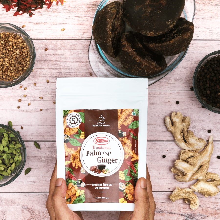 STANES Palm 'n' Ginger 250 g | Pack of 1 | Total 250 g