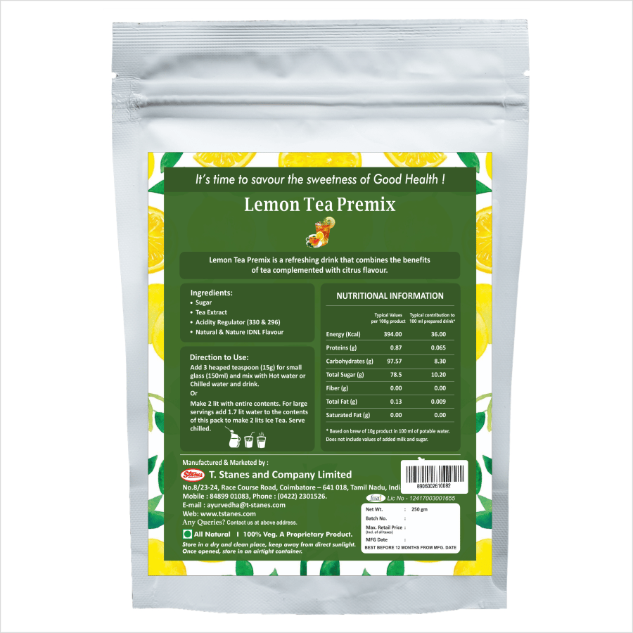 STANES Lemon Tea Premix 250 g | Pack of 1 | Total 250 g