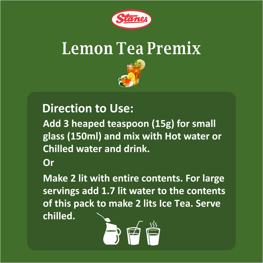 STANES Lemon Tea Premix 250 g | Pack of 1 | Total 250 g