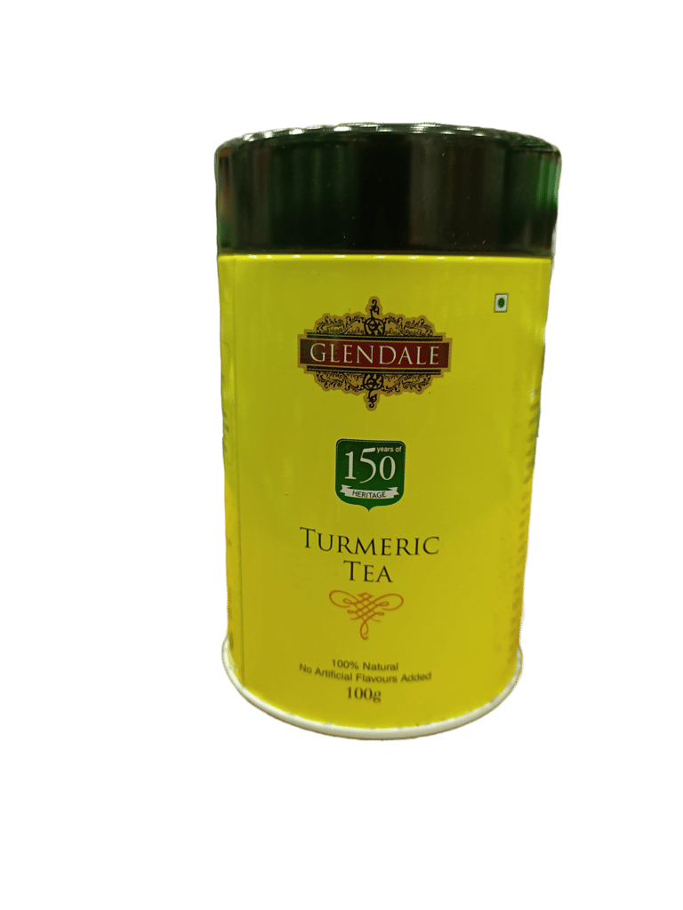 GLENDALE Turmeric Tea | 100 g | Pack of 1 | Total 100 g | High Grown Nilgiri Tea | 100 % Natural | No Artificial Flavours Added
