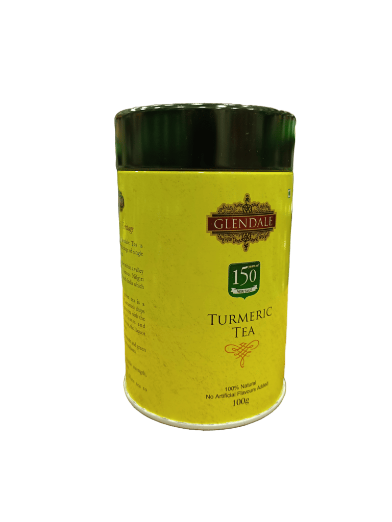 GLENDALE Turmeric Tea | 100 g | Pack of 1 | Total 100 g | High Grown Nilgiri Tea | 100 % Natural | No Artificial Flavours Added