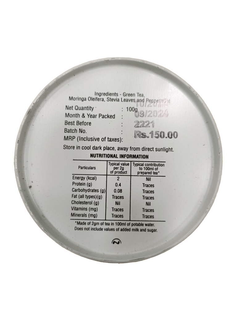 GLENDALE Moringa Tea | 100 g | Pack of 1 | Total 100 g | High Grown Nilgiri Tea | 100% Natural | No Artificial Flavours Added