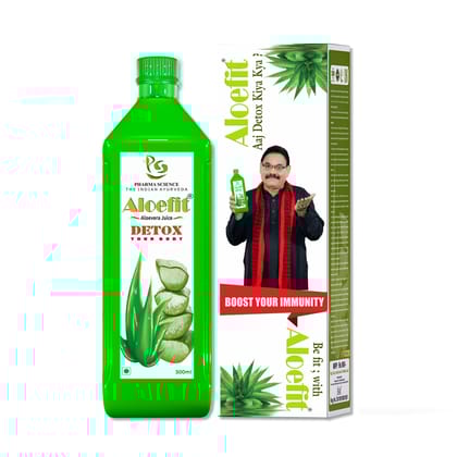 Pharma Science Aloe Vera Juice (with Pulp) | Rejuvenates Skin and Hair -500ml