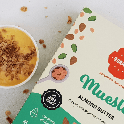9GRAMS Whole grain Muesli-Almond Butter