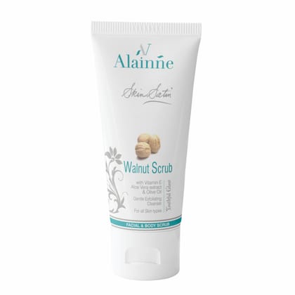 Alainne Skin Satin Walnut Face & Body Scrub 60g