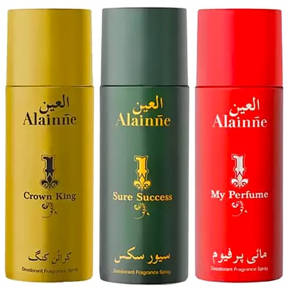 Alainne Crown King  Deodorant (Pack of 3)