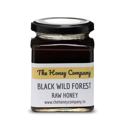 The Honey Company Black Wild Forest Raw Honey 350g 100% Pure Natural Raw Unprocessed Unheated Unpasteurised Unfiltered
