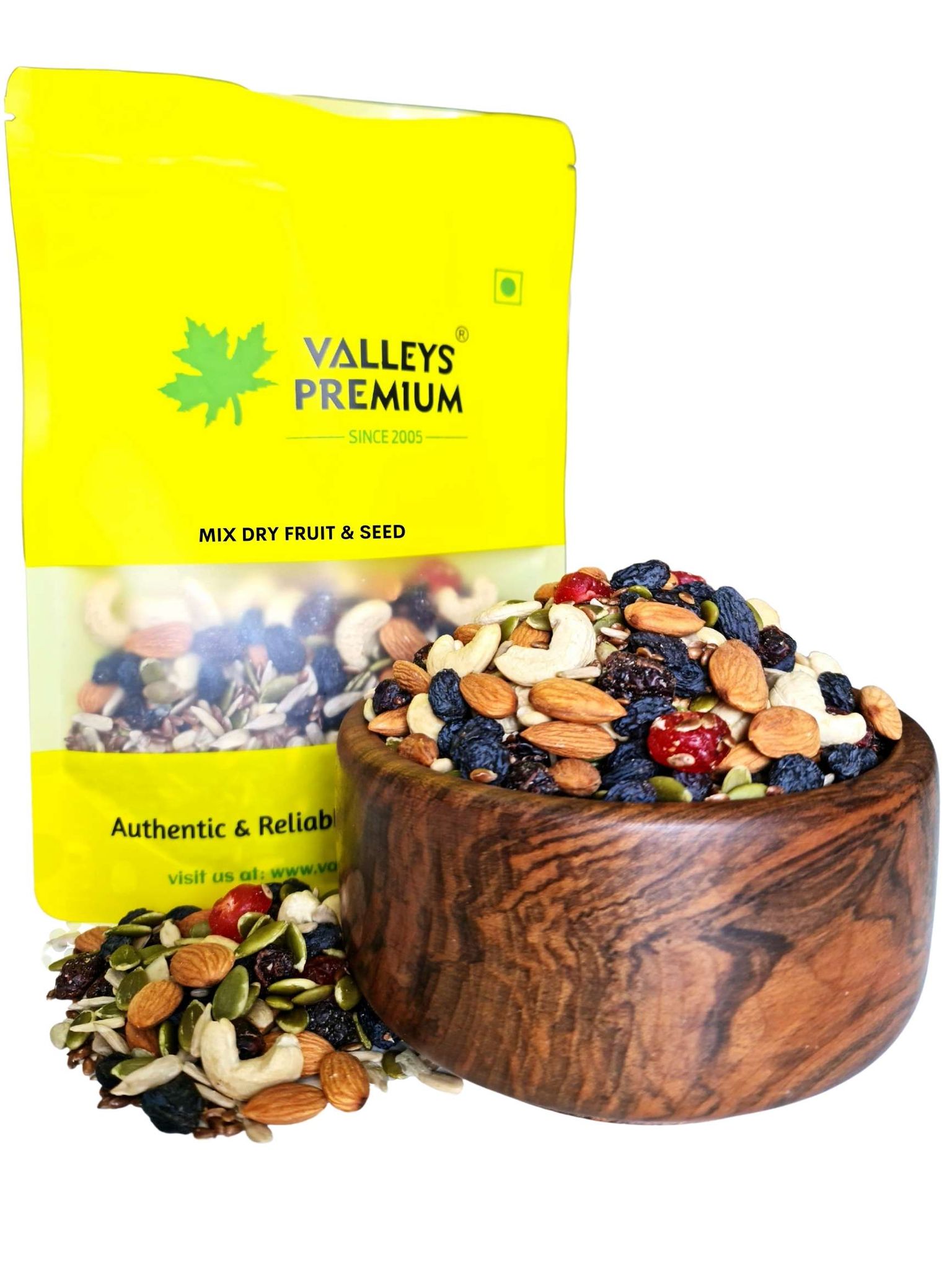 Valleys Premium Healthy Trail Mix Dry fruits Nuts And Seeds 800 Grams
