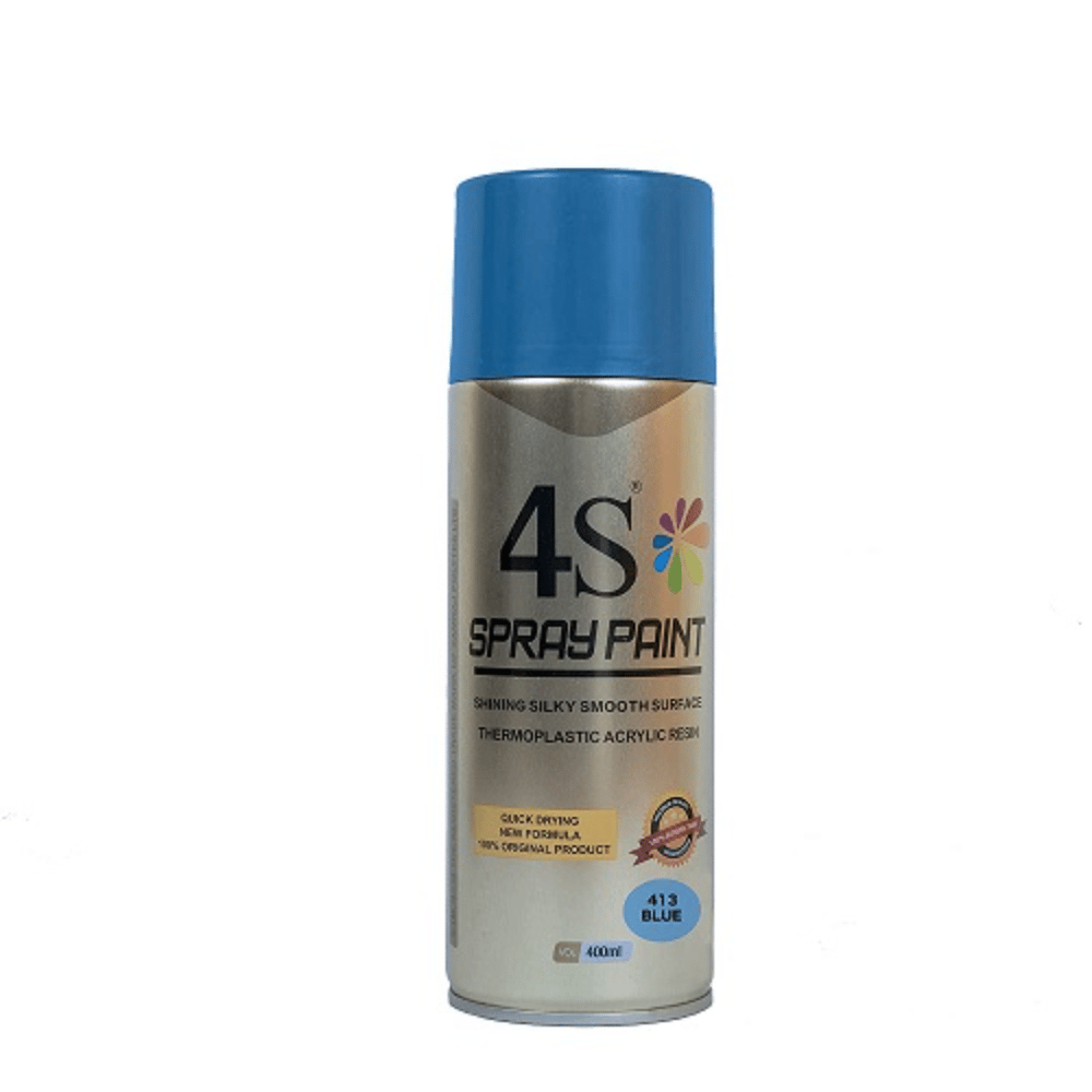 4S Spray Paint 400ml Pack of 1 Pcs (Blue-413)