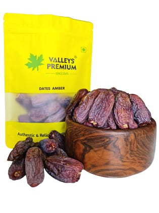 Valleys Premium Saudi Arabian Jumbo Amber Dates 800 Grams