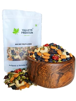 Valleys Premium Healthy Trail Mix Dry fruits Nuts And Seeds 400 Grams