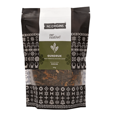 NEOrigins Gundruk (Dehydrated Fermented Mustard leaves), 100g