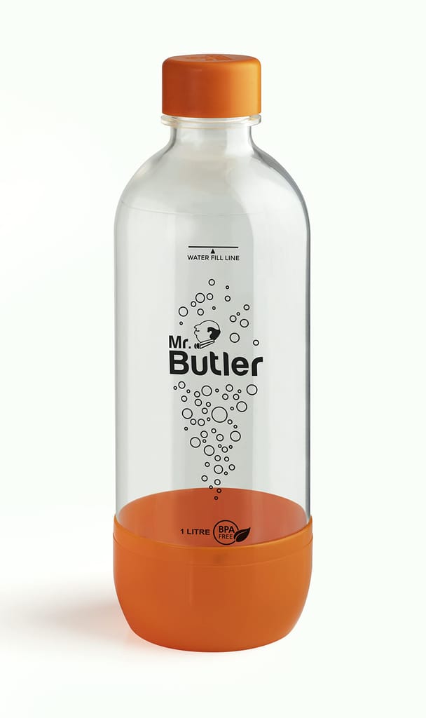 Mr. Butler PET Bottle 1 Litre (Orange & Yellow) (Pack of 2)