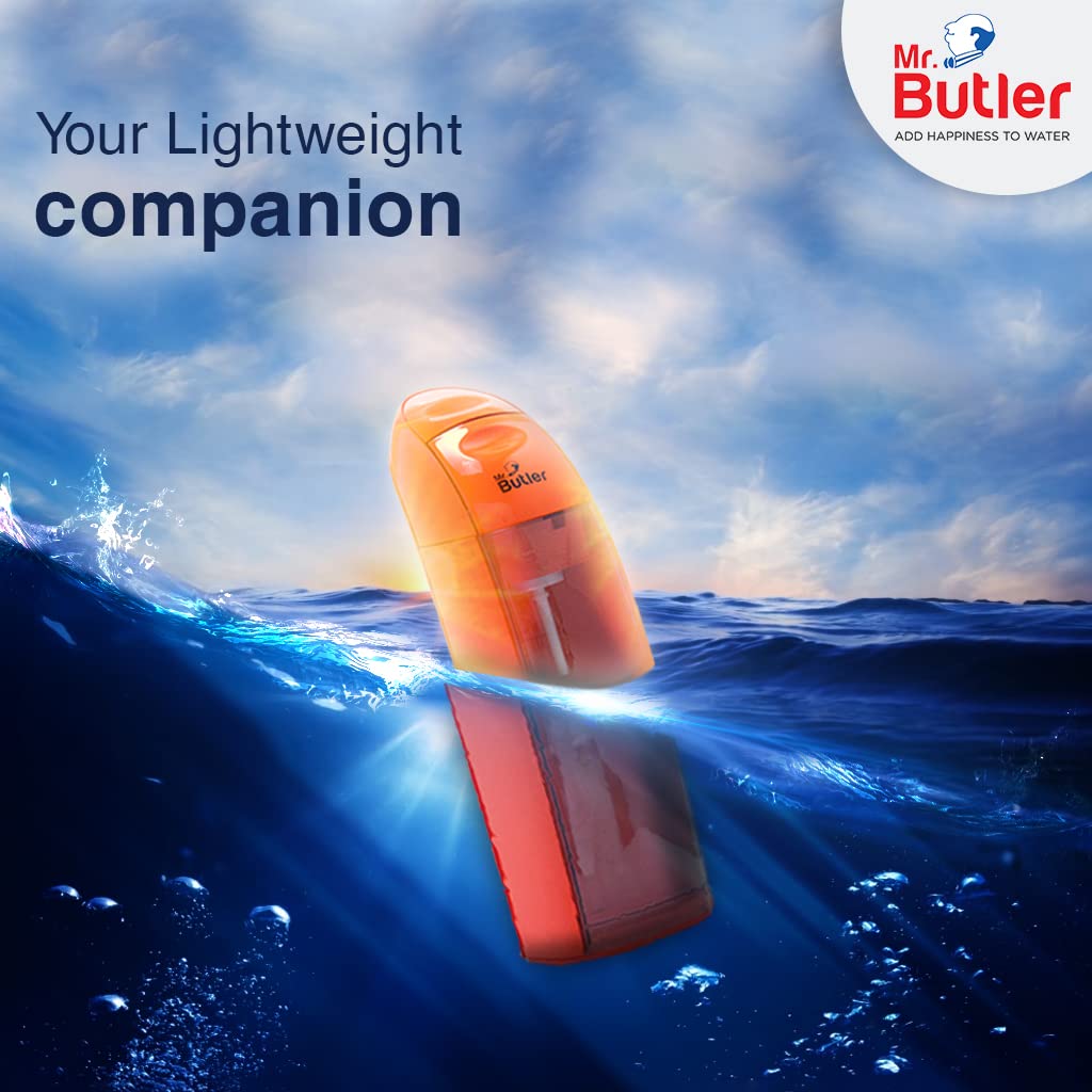 Mr. Butler Italia Soda Maker Orange - 2 Cylinder Pack