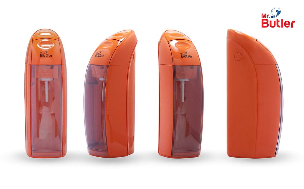 Mr. Butler Italia Soda Maker Orange - 2 Cylinder Pack