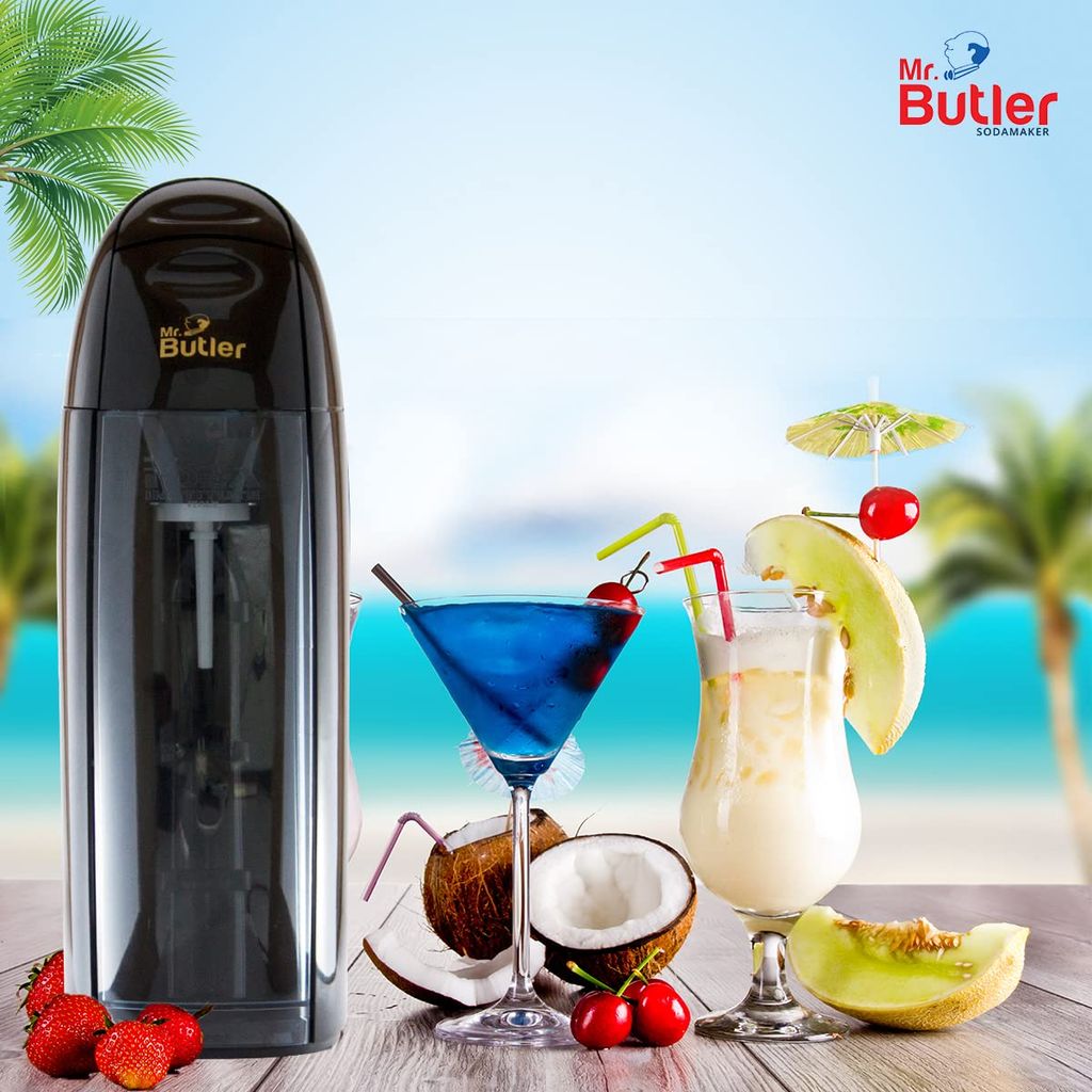 Mr. Butler Fizz Master Sodamaker Starter Kit (Black)