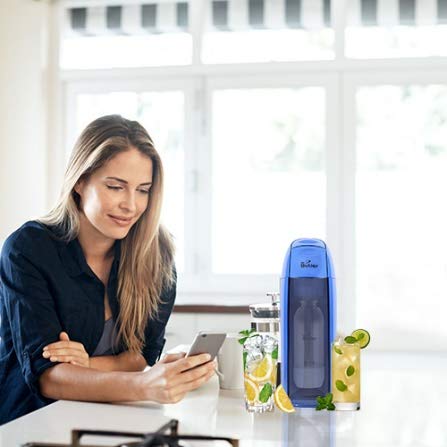 Mr. Butler Italia Soda Maker Lion Blue - Single Cylinder Pack