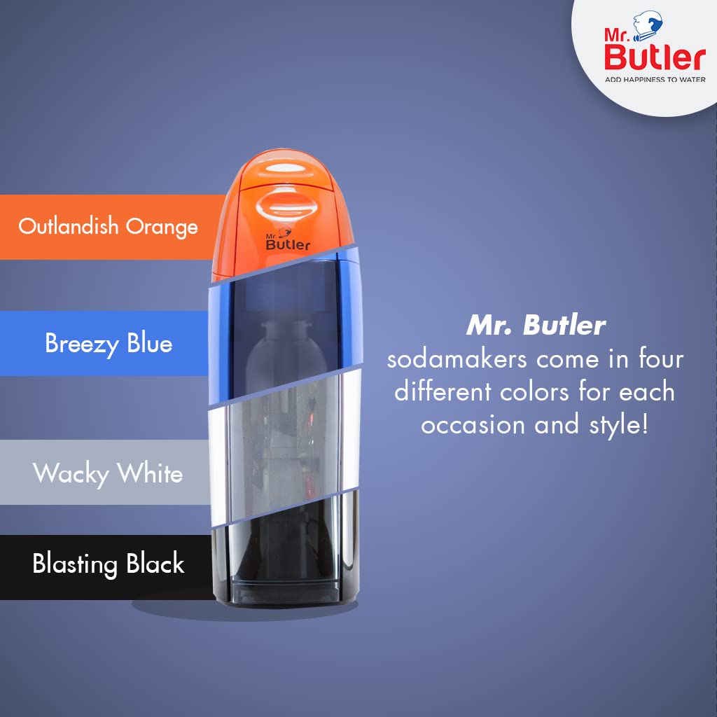 Mr. Butler Italia Soda Maker Lion Blue - Single Cylinder Pack