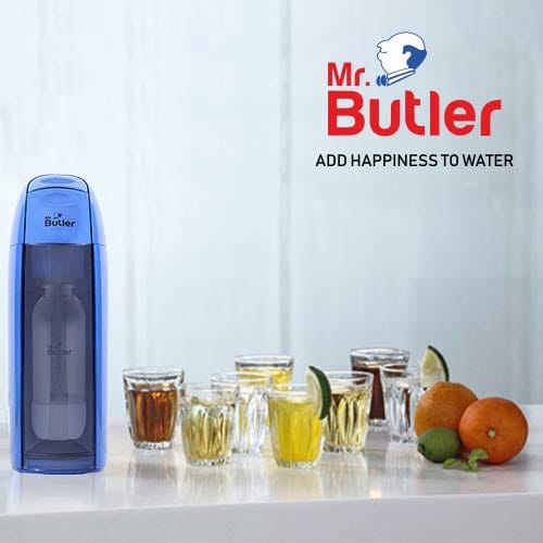 Mr. Butler Italia Soda Maker Lion Blue - Single Cylinder Pack