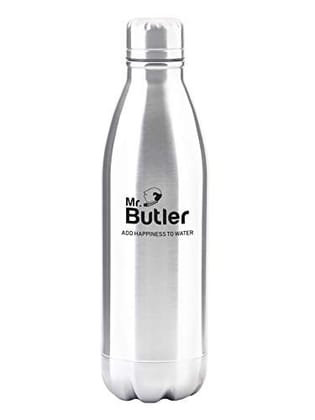 Mr. Butler Thermosteel Bottle 750ml, Vacuum Insulated, Cold/Hot, Silver