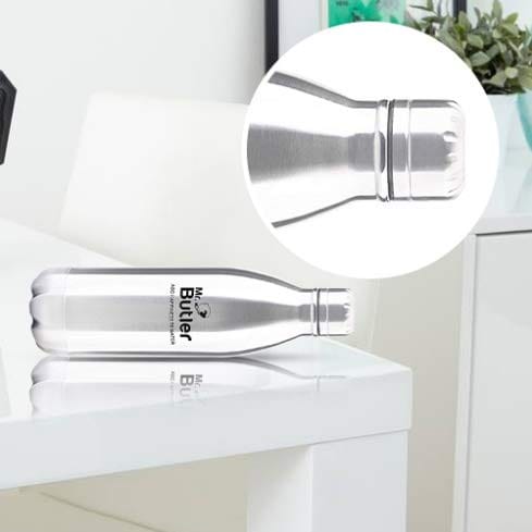Mr. Butler Thermosteel Bottle 750ml, Vacuum Insulated, Cold/Hot, Silver