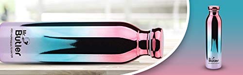 Mr. Butler Thermosteel Bottle 600 ml, Fusion, Vacuum Insulated, Cold/Hot, Multicolour